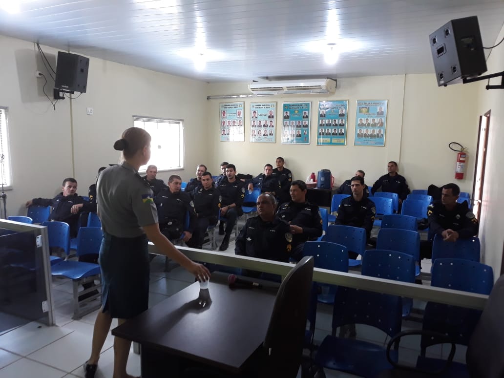 Policia Militar na Câmara Municipal de São Felipe D'Oeste - RO